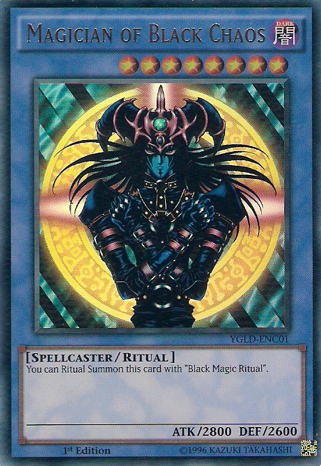 Magician of Black Chaos [YGLD-ENC01] Ultra Rare | Black Swamp Games