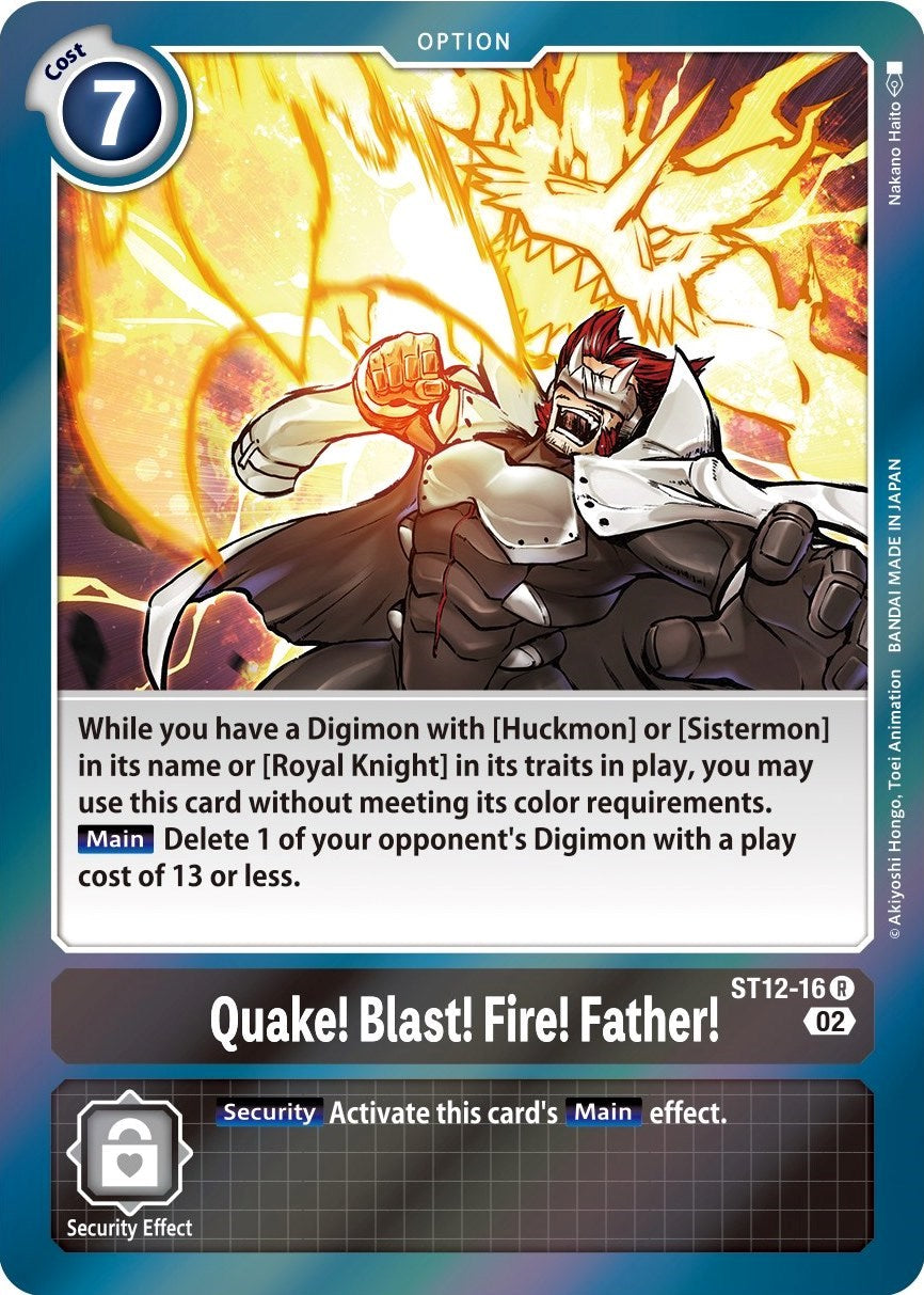 Quake! Blast! Fire! Father! [ST12-16] [Starter Deck: Jesmon] | Black Swamp Games