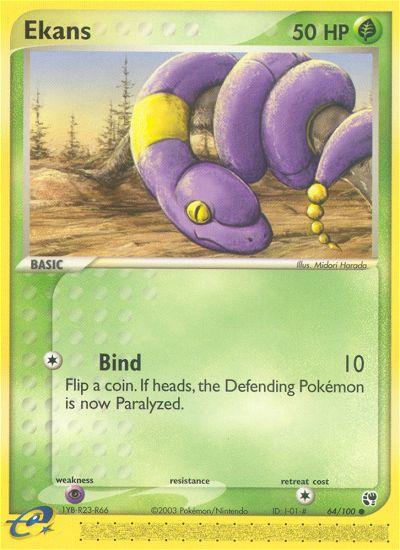 Ekans (64/100) [EX: Sandstorm] | Black Swamp Games
