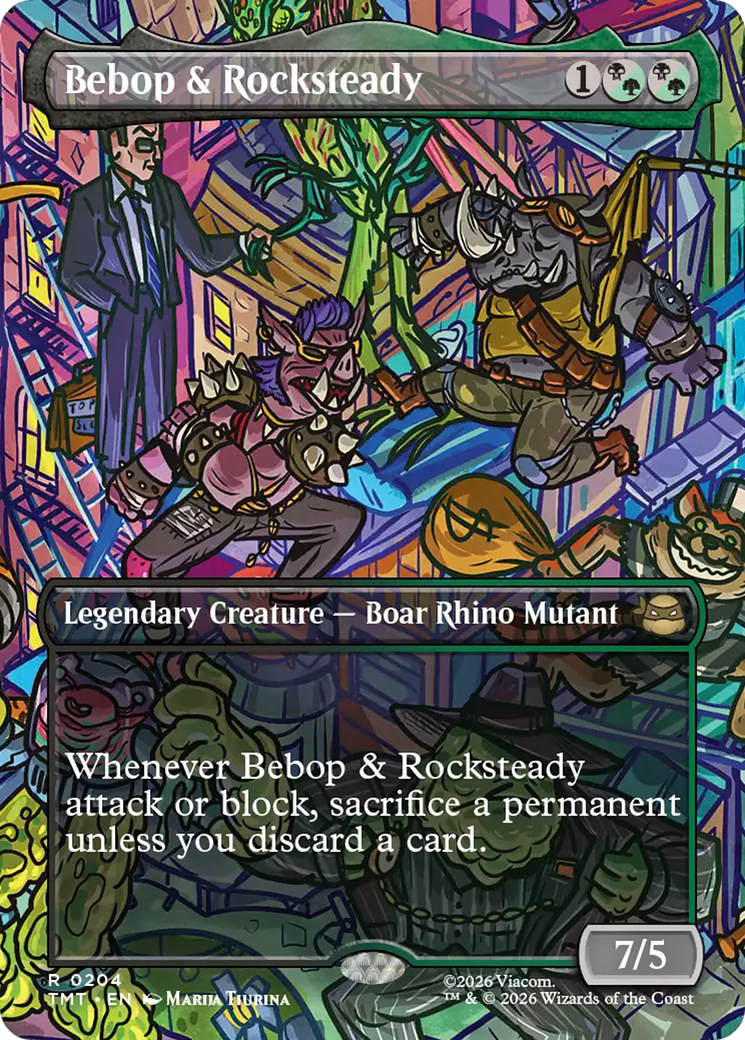 Bebop & Rocksteady (Borderless) [Teenage Mutant Ninja Turtles] | Black Swamp Games