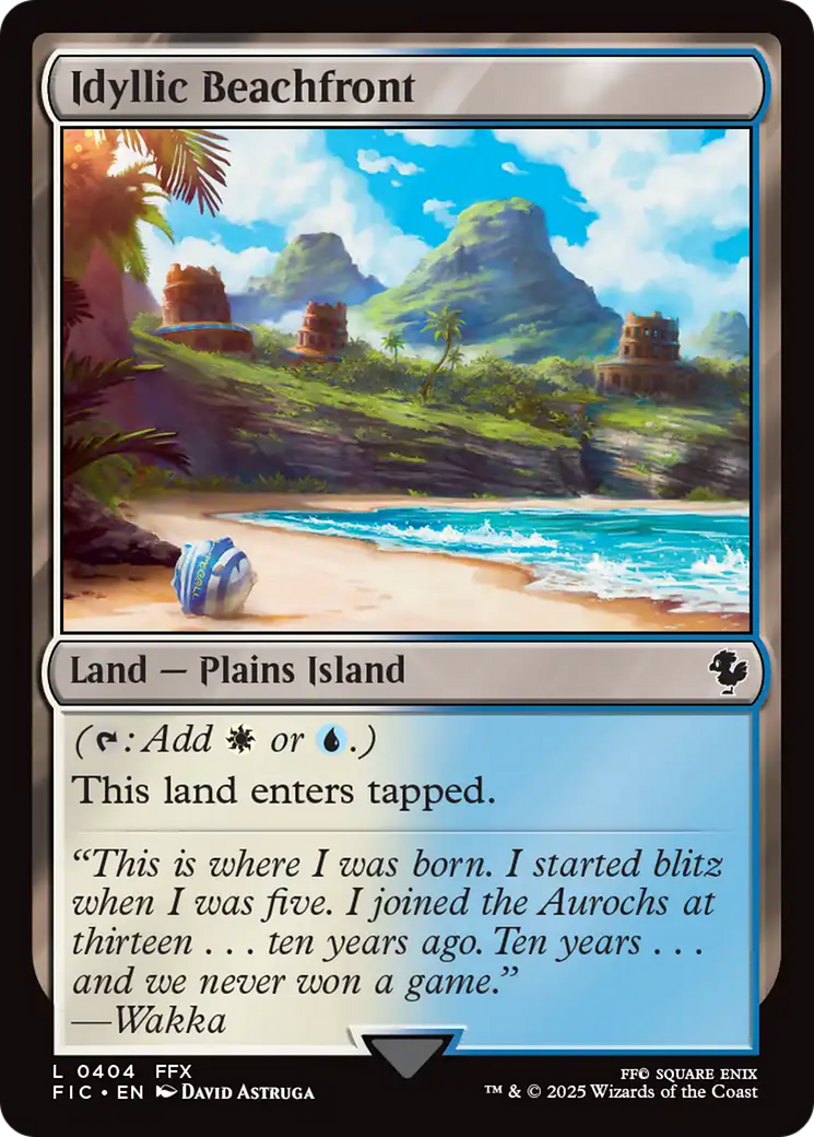 Idyllic Beachfront [FINAL FANTASY Commander] | Black Swamp Games