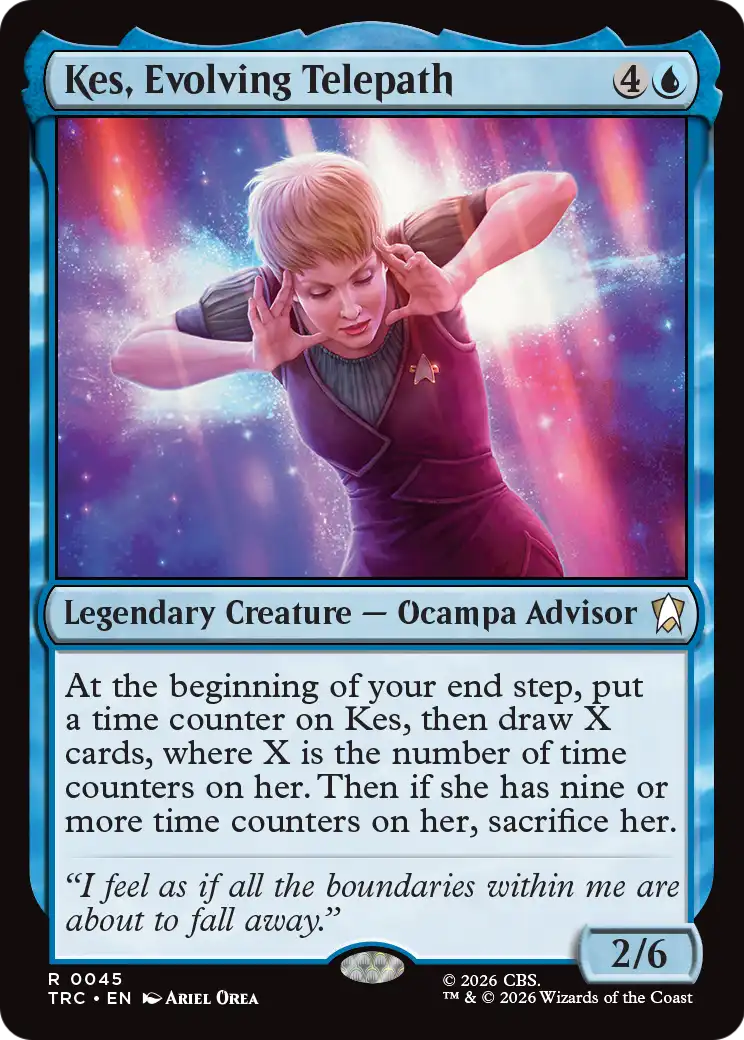 Kes, Evolving Telepath (Surge Foil) [Star Trek Commander] | Black Swamp Games
