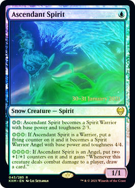 Ascendant Spirit [Kaldheim Prerelease Promos] | Black Swamp Games