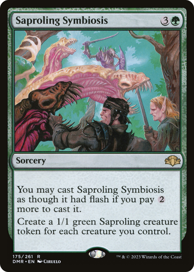 Saproling Symbiosis [Dominaria Remastered] | Black Swamp Games