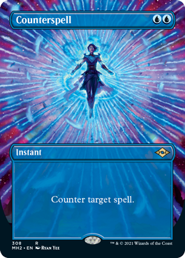Counterspell (Borderless Alternate Art) [Modern Horizons 2] | Black Swamp Games