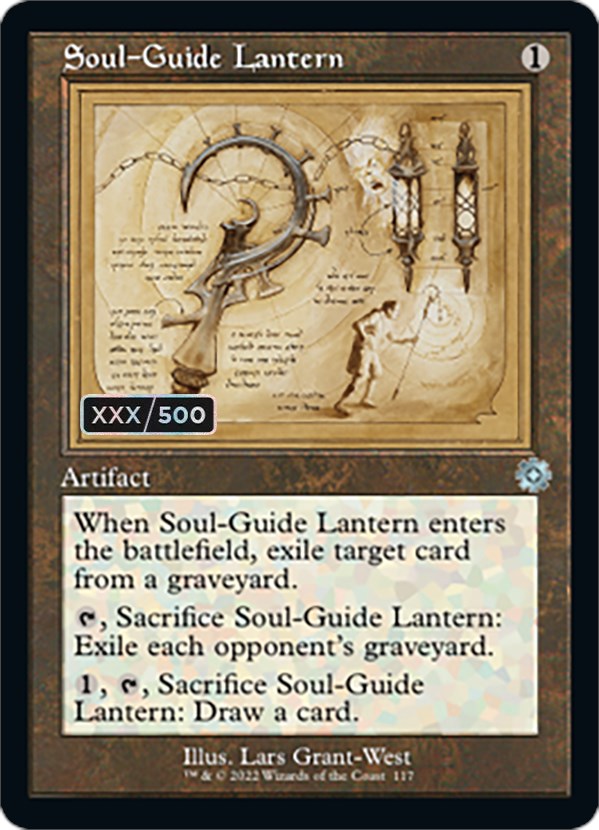 Soul-Guide Lantern (Retro Schematic) (Serialized) [The Brothers' War Retro Artifacts] | Black Swamp Games