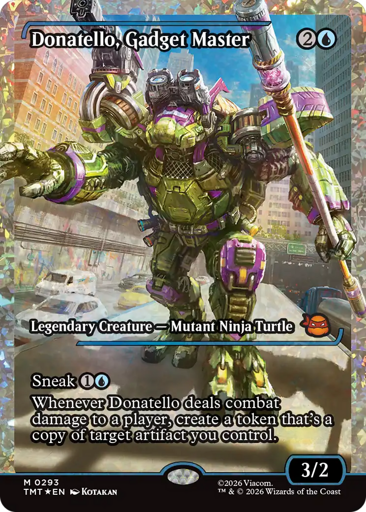 Donatello, Gadget Master (Showcase) (Fracture Foil) [Teenage Mutant Ninja Turtles] | Black Swamp Games