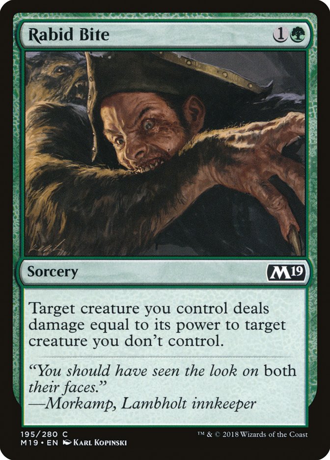 Rabid Bite [Core Set 2019] | Black Swamp Games