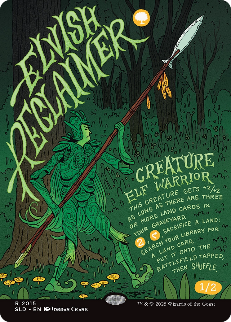 Elvish Reclaimer (Rainbow Foil) [Secret Lair Drop Series] | Black Swamp Games