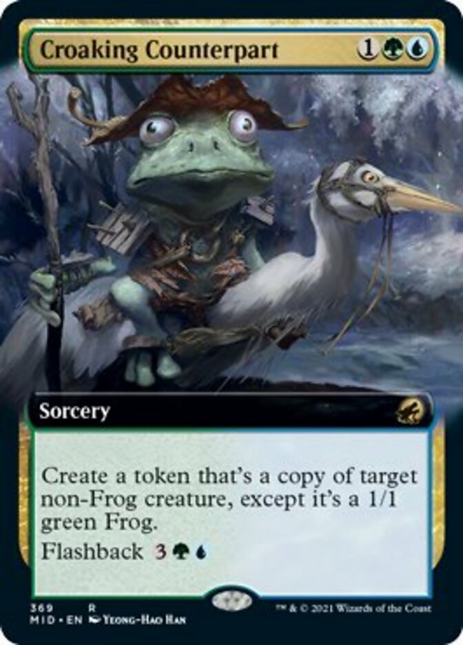 Croaking Counterpart (Extended Art) [Innistrad: Midnight Hunt] | Black Swamp Games