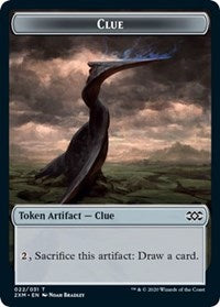 Clue // Golem Double-Sided Token [Double Masters Tokens] | Black Swamp Games