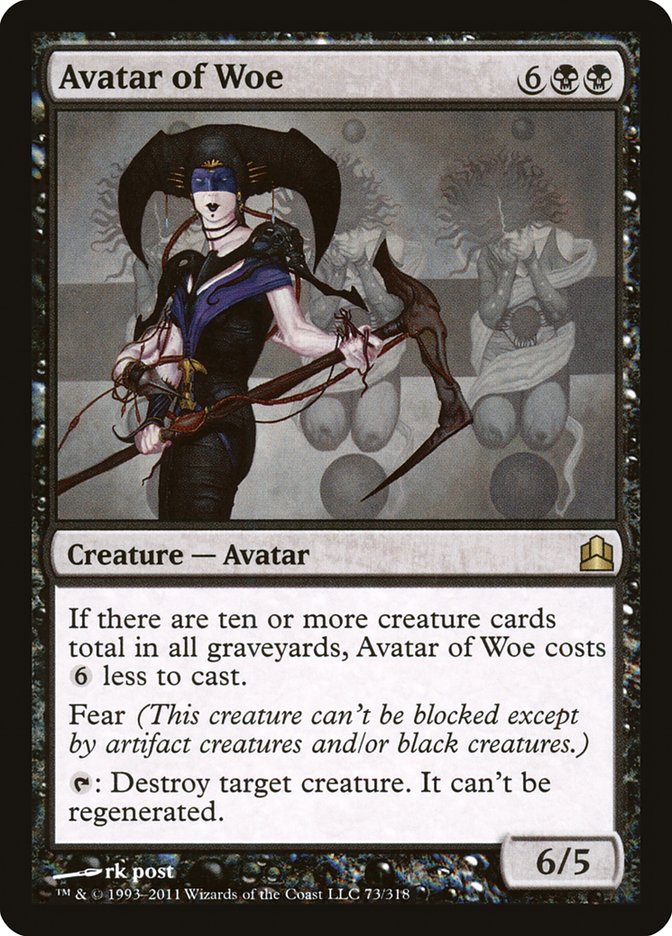 Avatar of Woe [Commander 2011] | Black Swamp Games