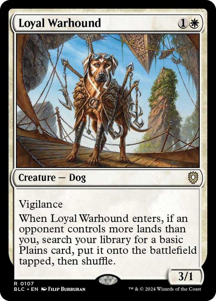 Loyal Warhound [Bloomburrow Commander] | Black Swamp Games