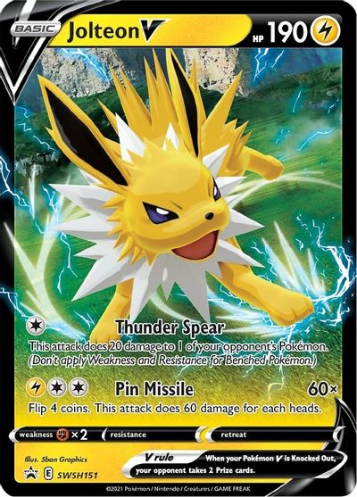 Jolteon V (SWSH151) [Sword & Shield: Black Star Promos] | Black Swamp Games