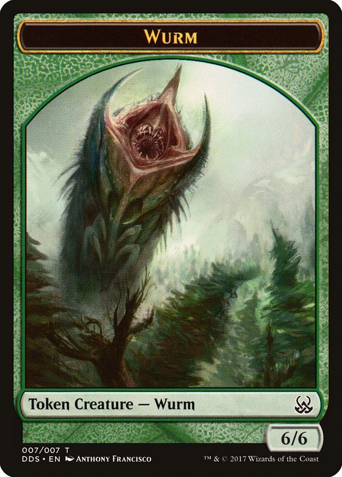 Wurm Token [Duel Decks: Mind vs. Might Tokens] | Black Swamp Games