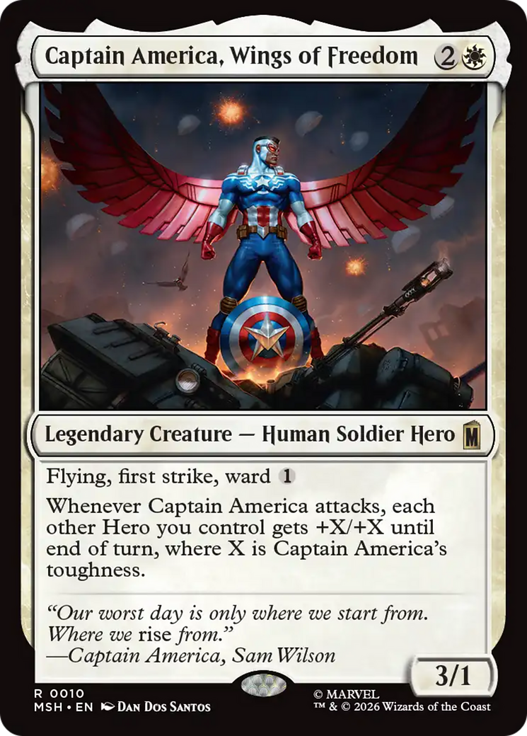 Captain America, Wings of Freedom [Marvel Super Heroes] | Black Swamp Games
