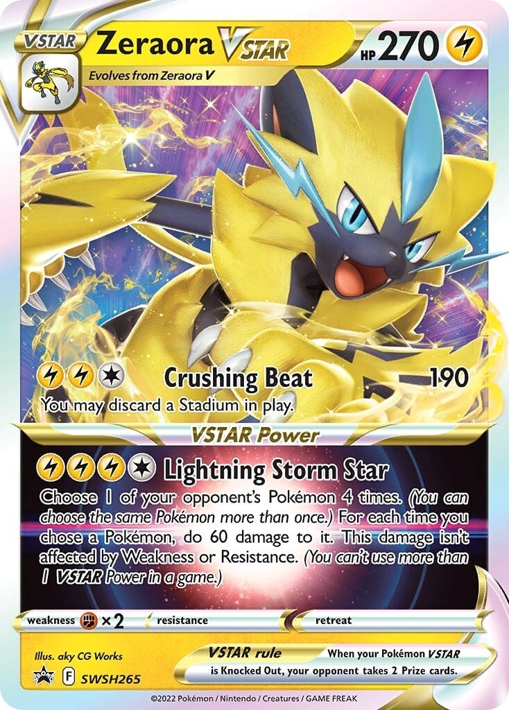 Zeraora VSTAR (SWSH265) (Jumbo Card) [Sword & Shield: Black Star Promos] | Black Swamp Games