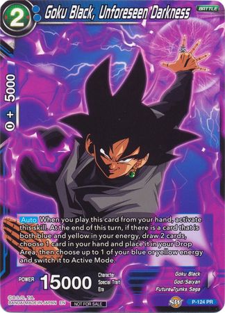 Goku Black, Unforeseen Darkness (Regional Championship 2020) (P-124) [Tournament Promotion Cards] | Black Swamp Games