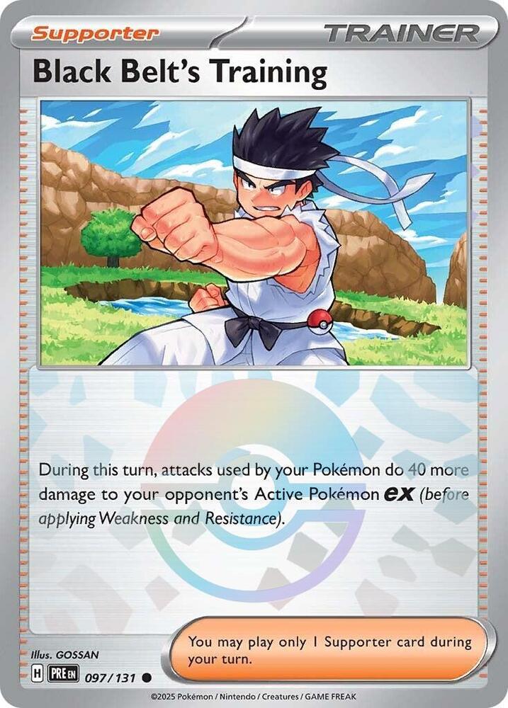 Black Belt's Training (097/131) (Poke Ball Pattern) [Scarlet & Violet: Prismatic Evolutions] | Black Swamp Games