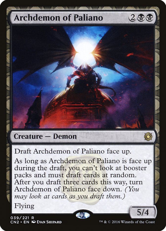 Archdemon of Paliano [Conspiracy: Take the Crown] | Black Swamp Games