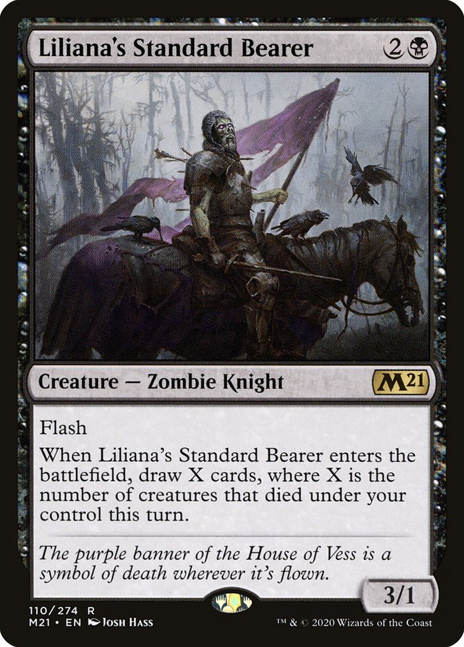 Liliana's Standard Bearer [Core Set 2021] | Black Swamp Games