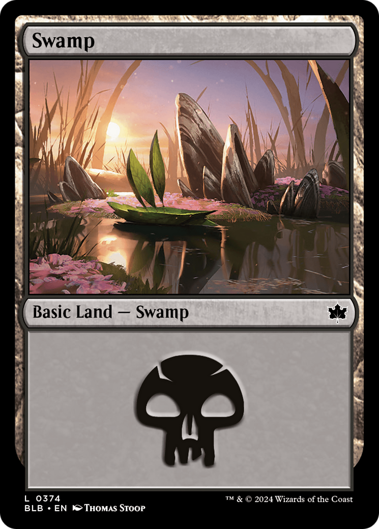 Swamp (0374) [Bloomburrow] | Black Swamp Games
