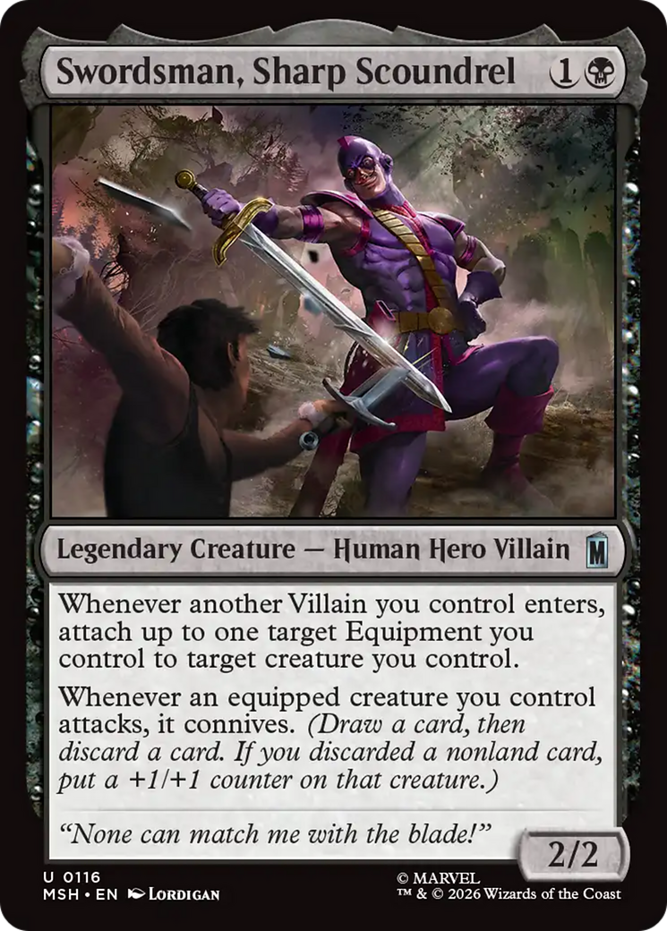 Swordsman, Sharp Scoundrel [Marvel Super Heroes] | Black Swamp Games