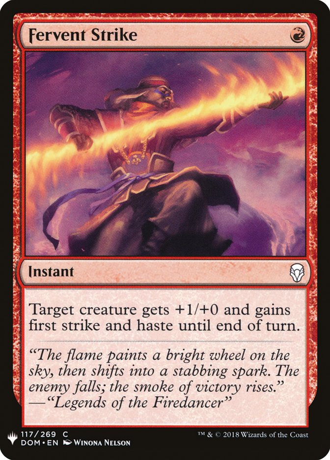 Fervent Strike [Mystery Booster] | Black Swamp Games