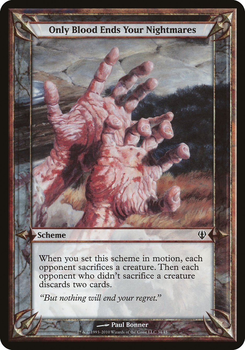 Only Blood Ends Your Nightmares (Schemes) [Archenemy Schemes] | Black Swamp Games