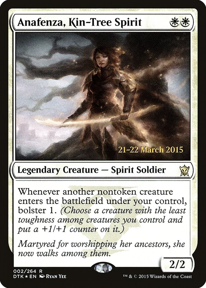 Anafenza, Kin-Tree Spirit [Dragons of Tarkir Prerelease Promos] | Black Swamp Games