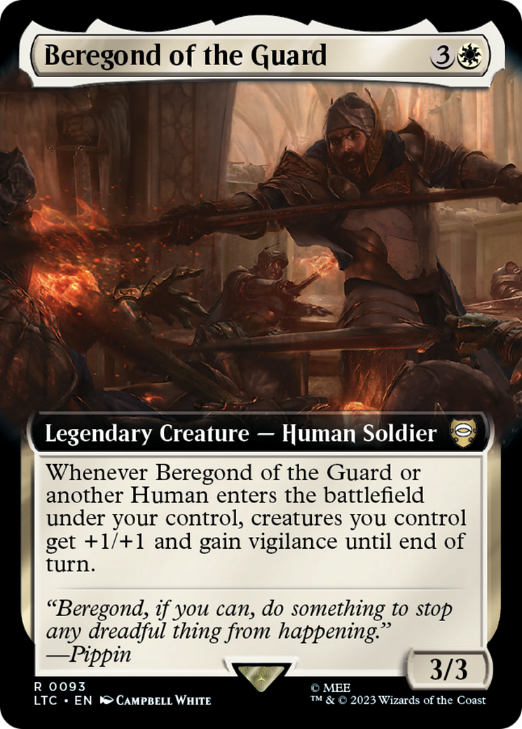 Beregond of the Guard (Extended Art) [The Lord of the Rings: Tales of Middle-Earth Commander] | Black Swamp Games