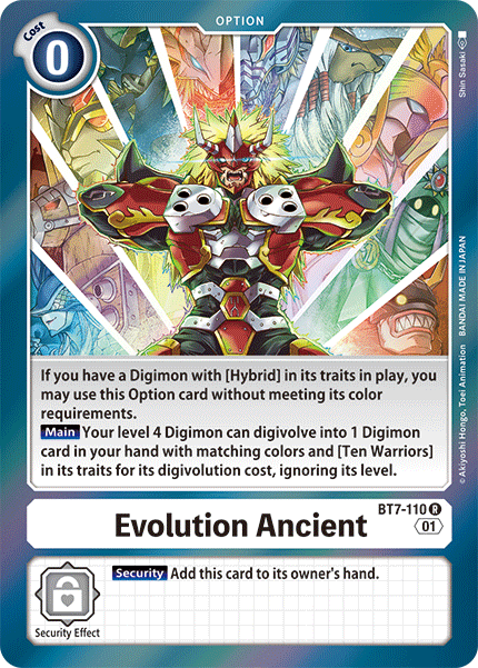 Evolution Ancient [BT7-110] [Next Adventure] | Black Swamp Games