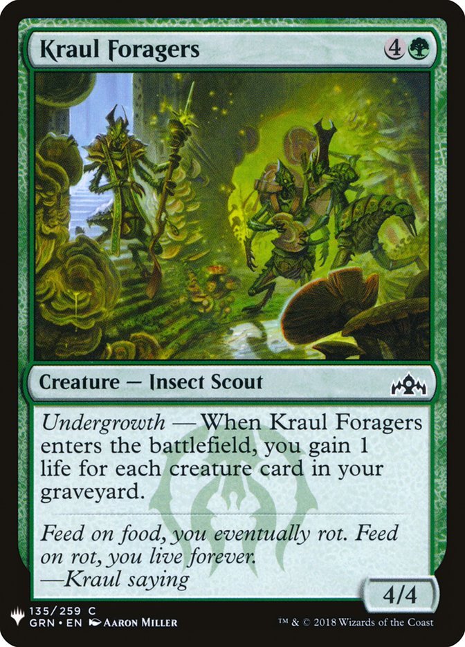 Kraul Foragers [Mystery Booster] | Black Swamp Games