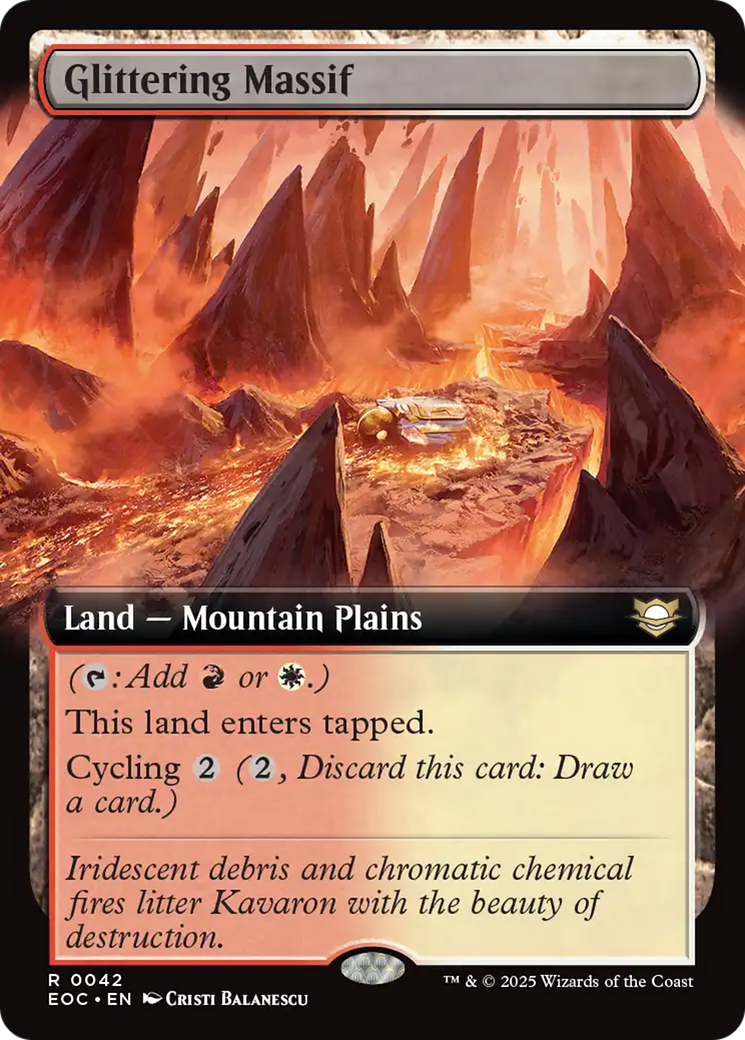 Glittering Massif (Extended Art) [Edge of Eternities Commander] | Black Swamp Games