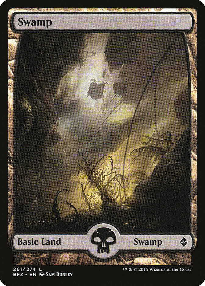 Swamp (261) (Full Art) [Battle for Zendikar] | Black Swamp Games