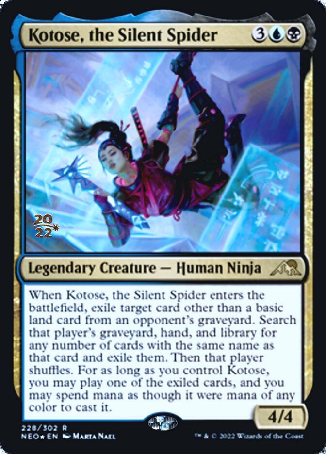 Kotose, the Silent Spider [Kamigawa: Neon Dynasty Prerelease Promos] | Black Swamp Games