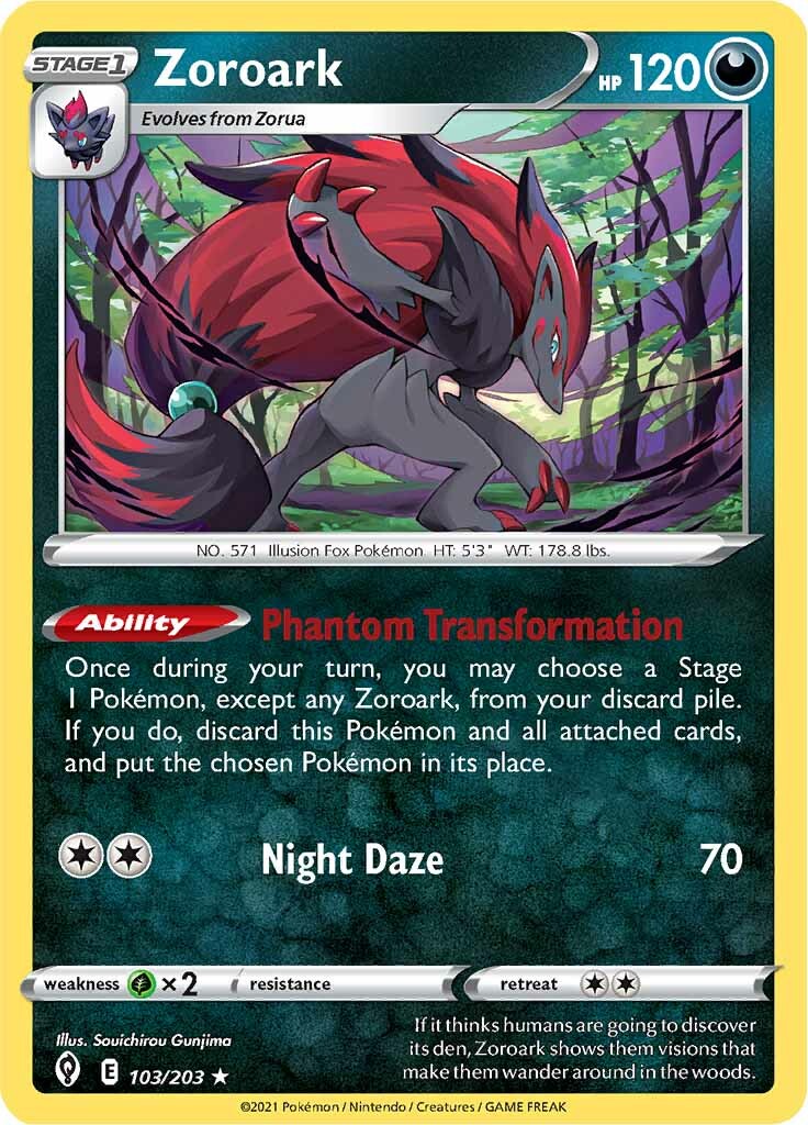 Zoroark (103/203) [Sword & Shield: Evolving Skies] | Black Swamp Games