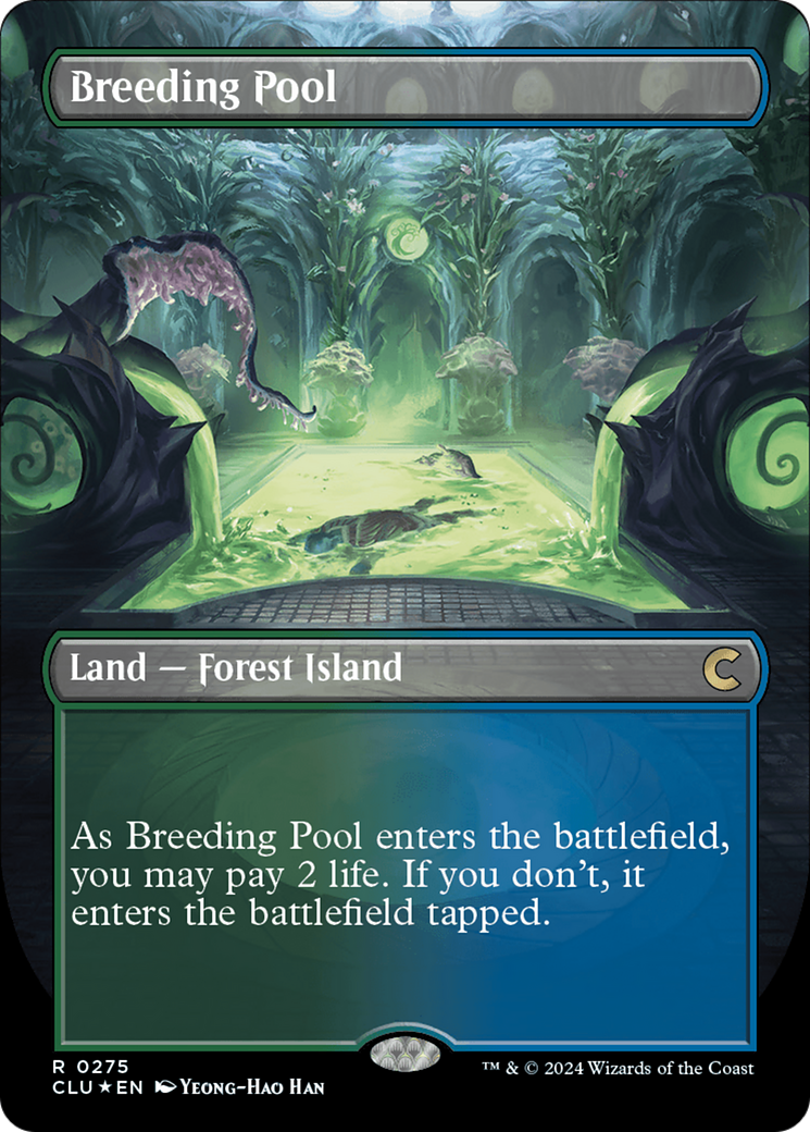 Breeding Pool (Borderless) [Ravnica: Clue Edition] | Black Swamp Games