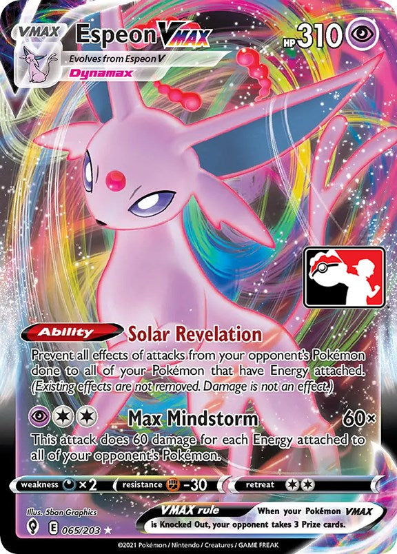 Espeon VMAX (065/203) [Prize Pack Series One] | Black Swamp Games