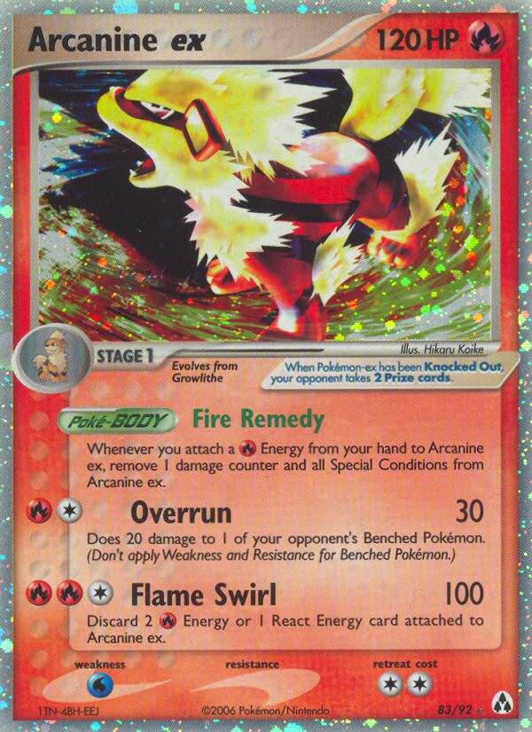 Arcanine ex (83/92) [EX: Legend Maker] | Black Swamp Games
