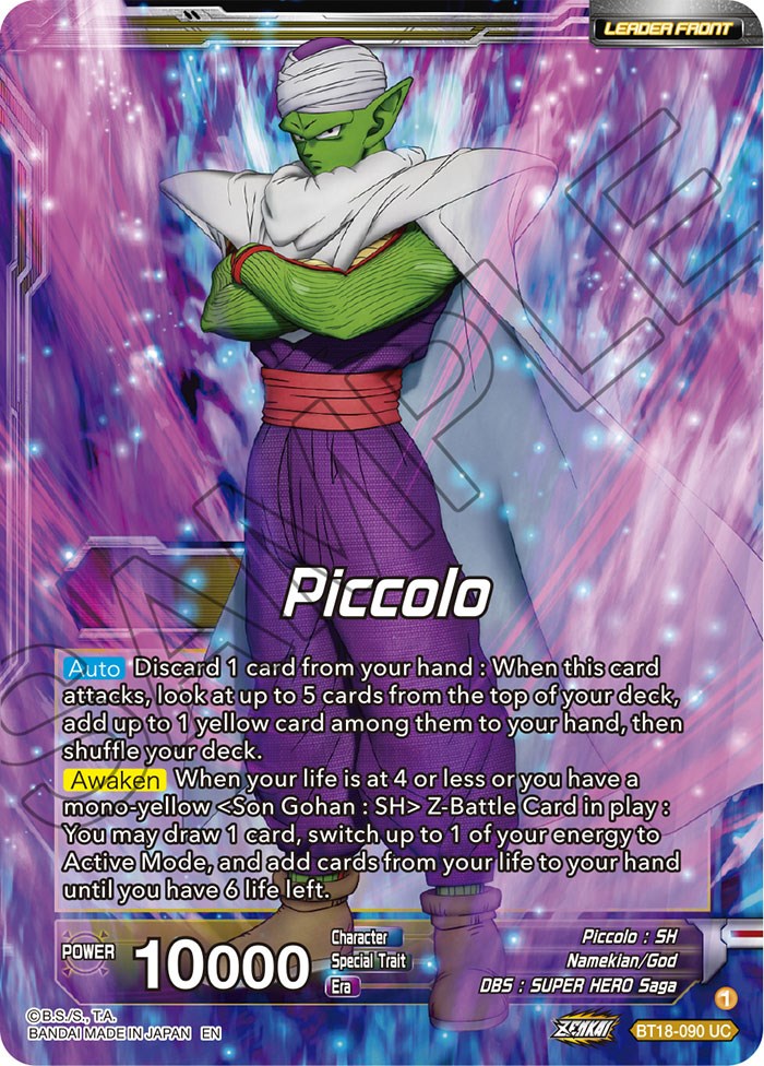 Piccolo // Piccolo, Facing New Foes (BT18-090) [Dawn of the Z-Legends] | Black Swamp Games