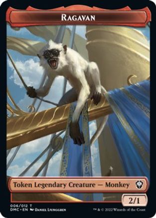 Ragavan // Treasure Double-Sided Token [Dominaria United Commander Tokens] | Black Swamp Games