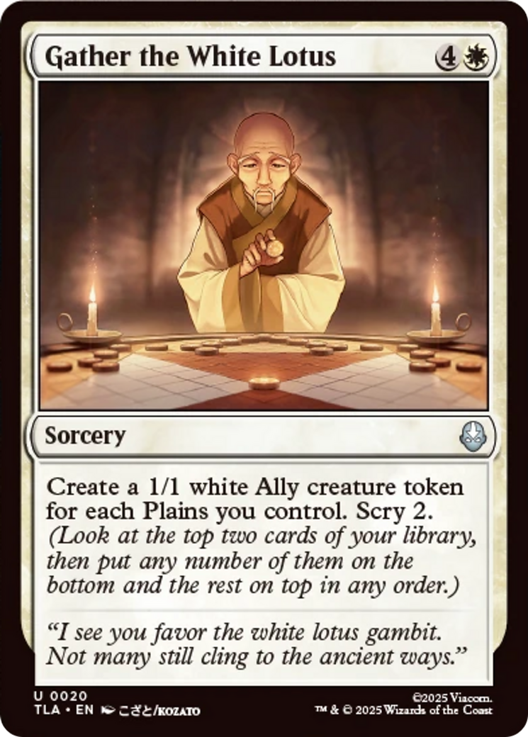 Gather the White Lotus [Avatar: The Last Airbender] | Black Swamp Games