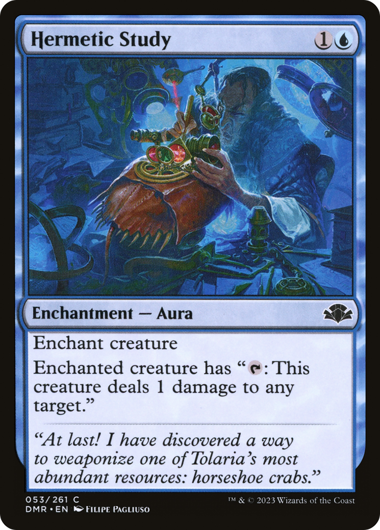 Hermetic Study [Dominaria Remastered] | Black Swamp Games