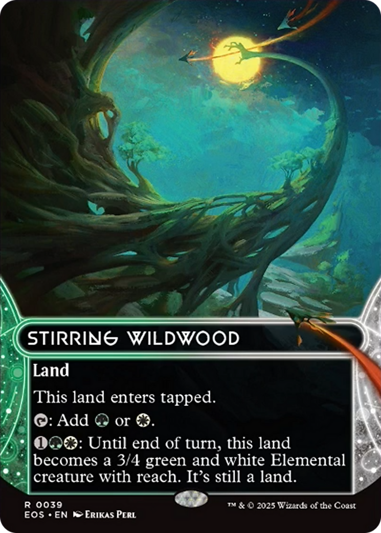 Stirring Wildwood (0039) (Borderless) [Edge of Eternities: Stellar Sights] | Black Swamp Games