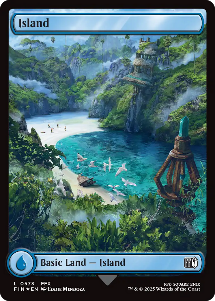 Island (0573) (Surge Foil) [FINAL FANTASY] | Black Swamp Games