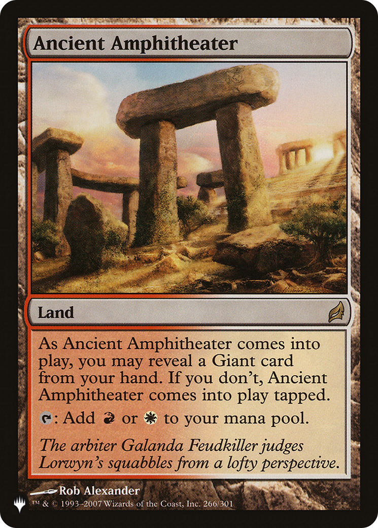 Ancient Amphitheater (LRW) [The List] | Black Swamp Games