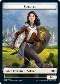 Soldier // Squirrel Double-Sided Token [Double Masters Tokens] | Black Swamp Games