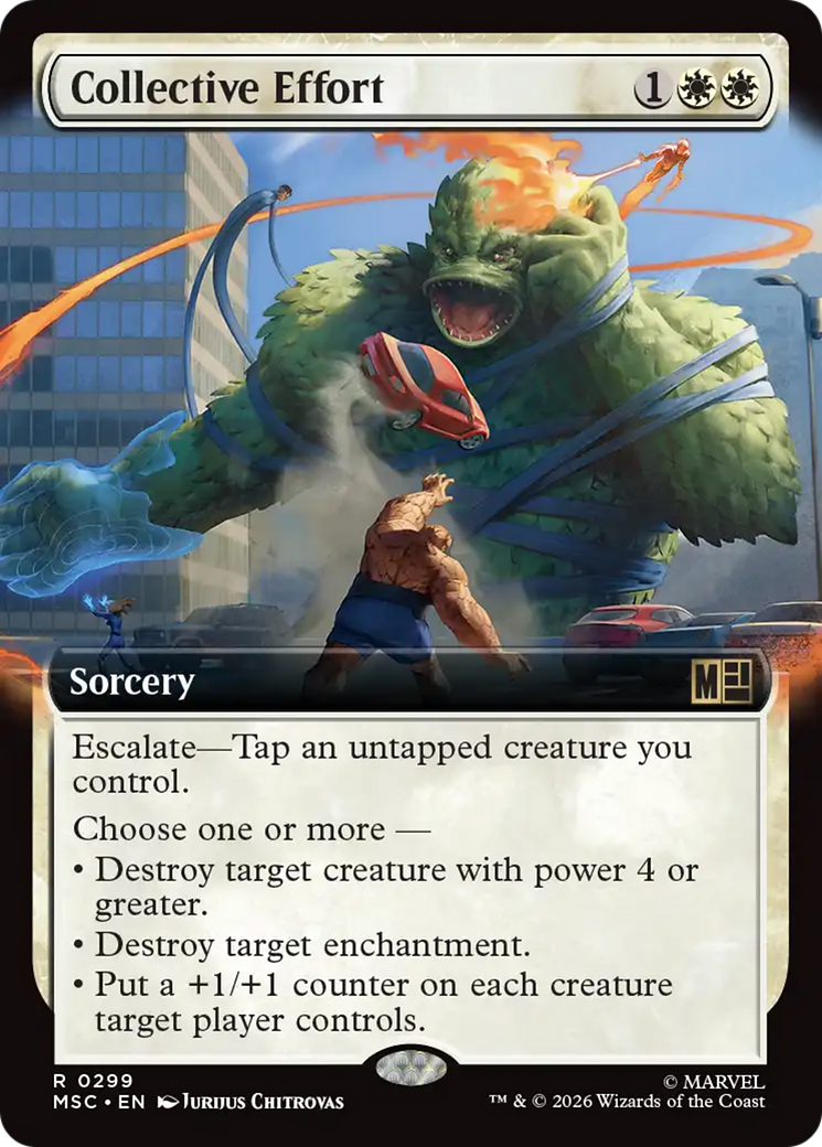Collective Effort (Extended Art) [Marvel Super Heroes Commander] | Black Swamp Games