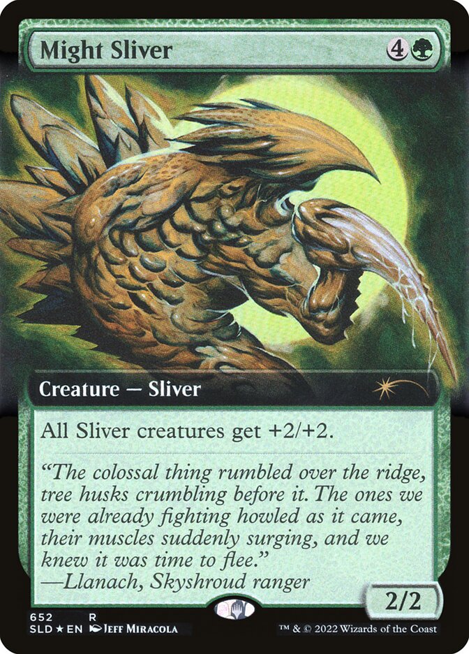 Might Sliver (Extended Art) [Secret Lair Drop Promos] | Black Swamp Games